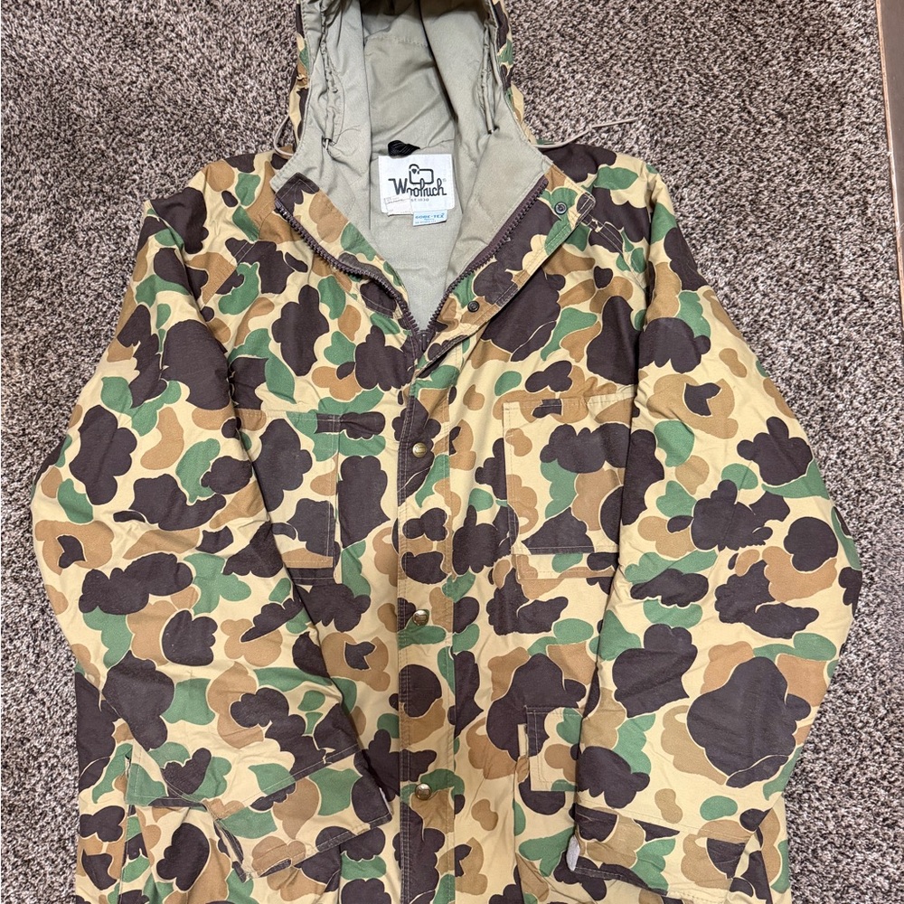 Vintage Woolrich Camo Hooded Jacket